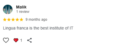 Student Google Review